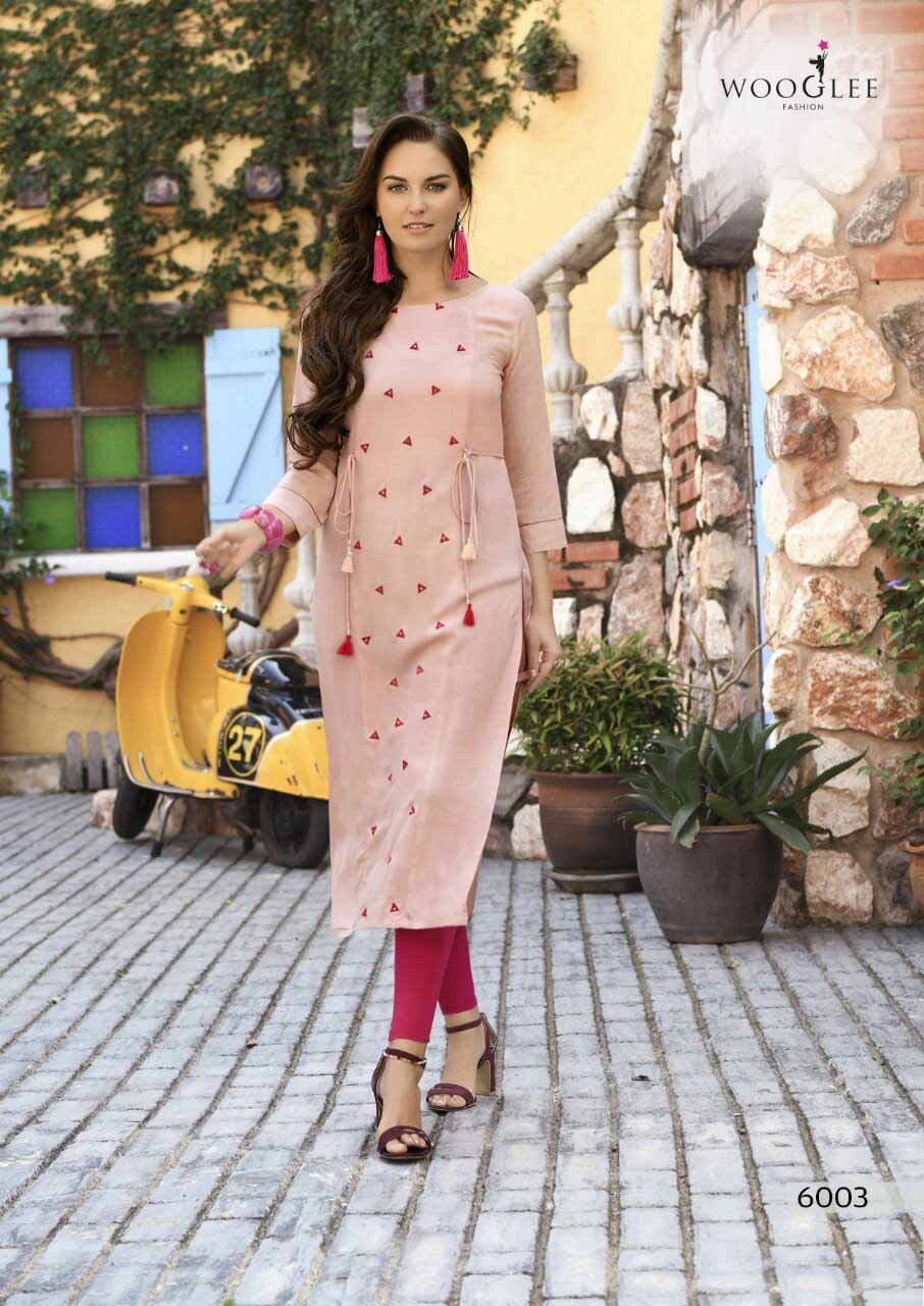Tim Tim Rayon Embroidery Kurti Catalog Tim Tim Rayon Embroidery Kurti Catalog